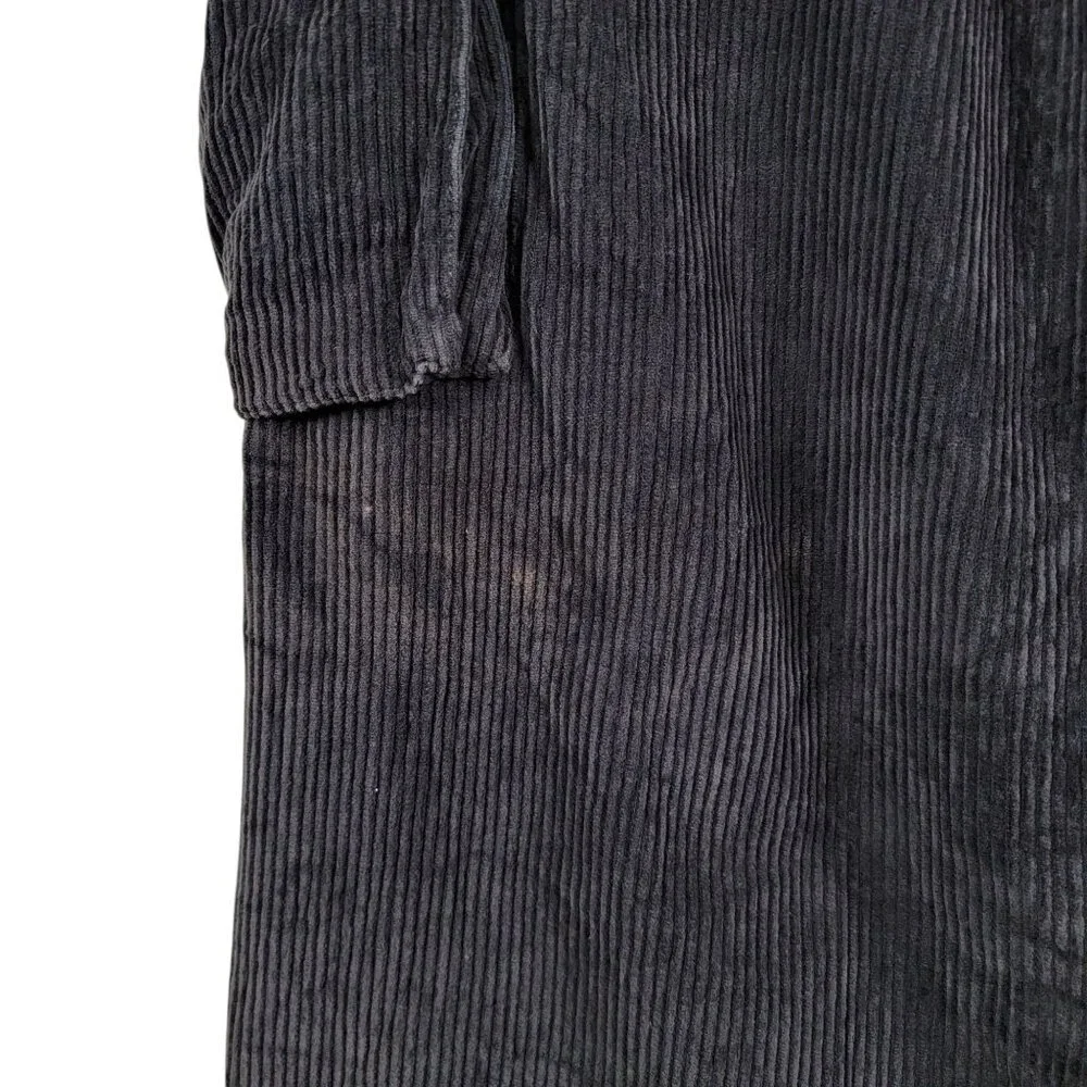 J. Crew Mens Gray Preppy Y2K Relaxed Fit Corduroy Button Fly Cargo Pants 32x30